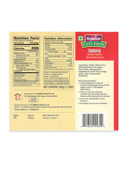 Samosa, label